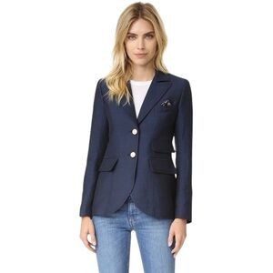 Smythe Navy Blazer with Gold Buttons